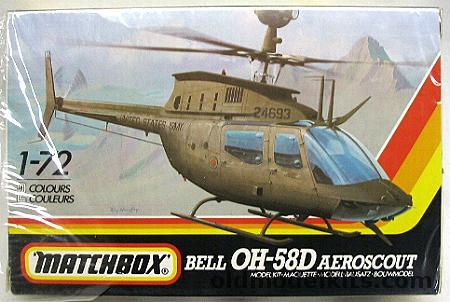 Matchbox 1/72 Bell OH-58D Aeroscout - US Army 1987, PK-43 plastic model kit